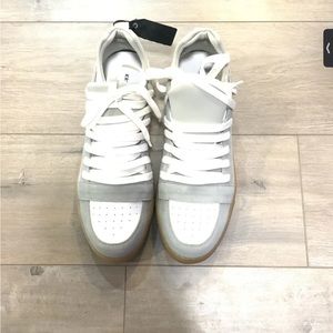 KRIS VAN ASSCHE Multi Lace Low Top Men's Sneaker - Gray/White Sz US 13. Brand